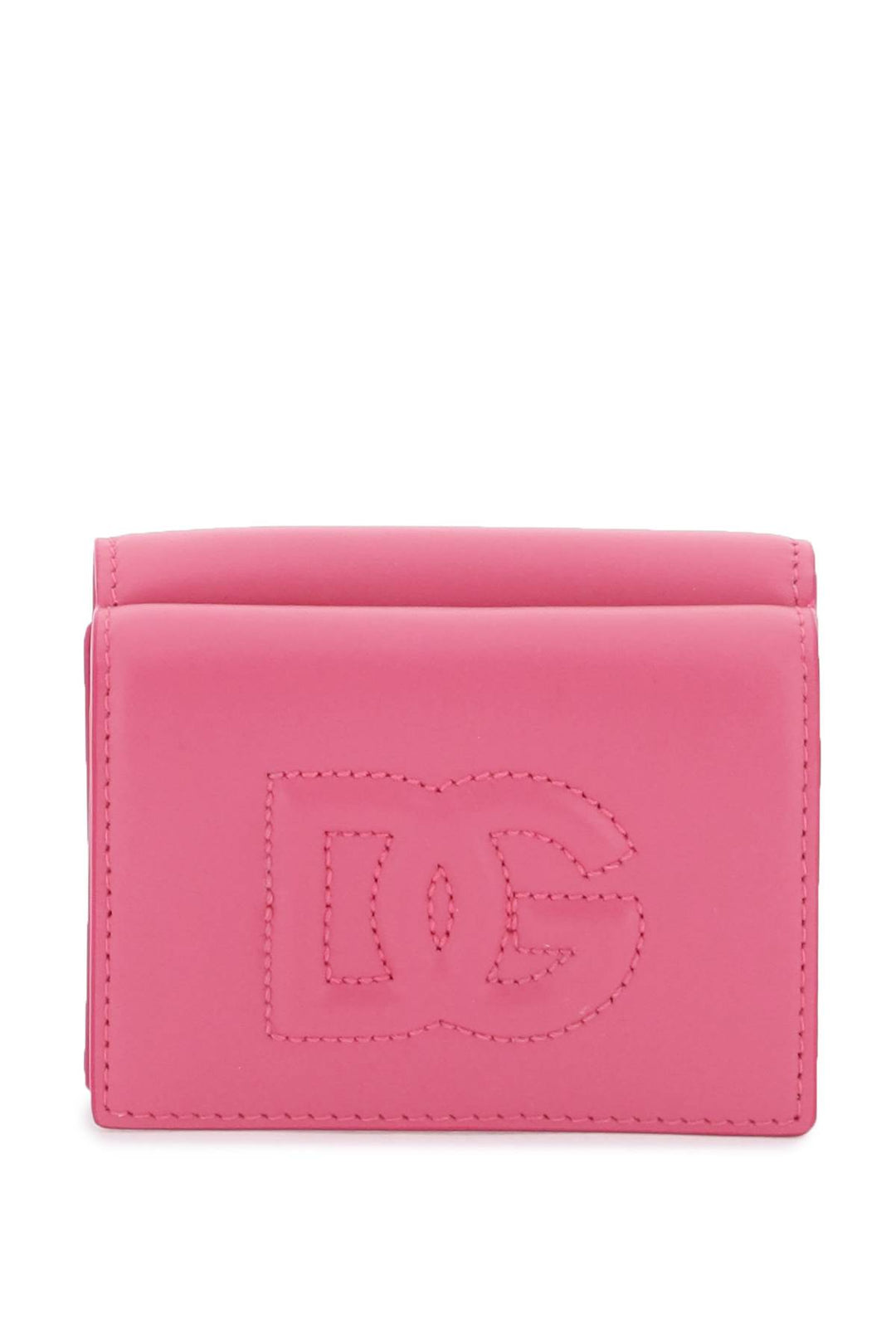 Dolce & Gabbana Dg Logo French Flap Wallet   Fuxia