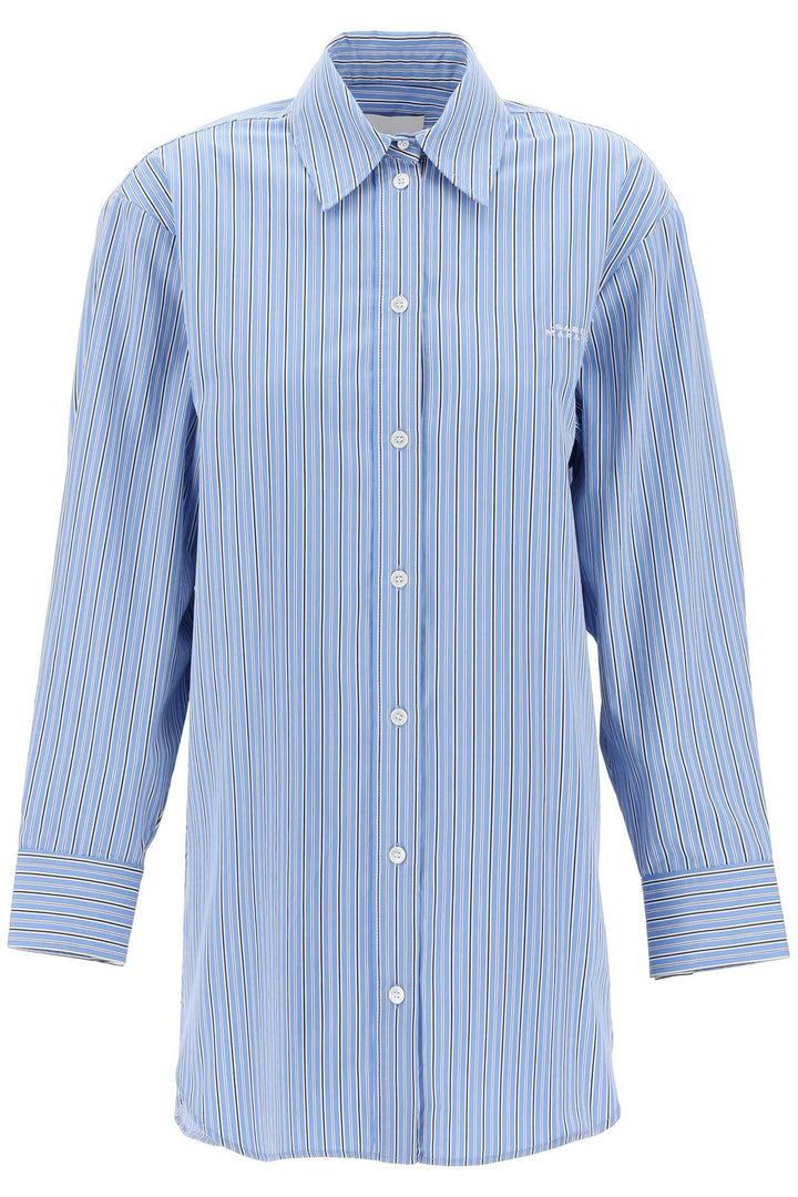 Isabel Marant Cylvany Maxi Shirt   Blu