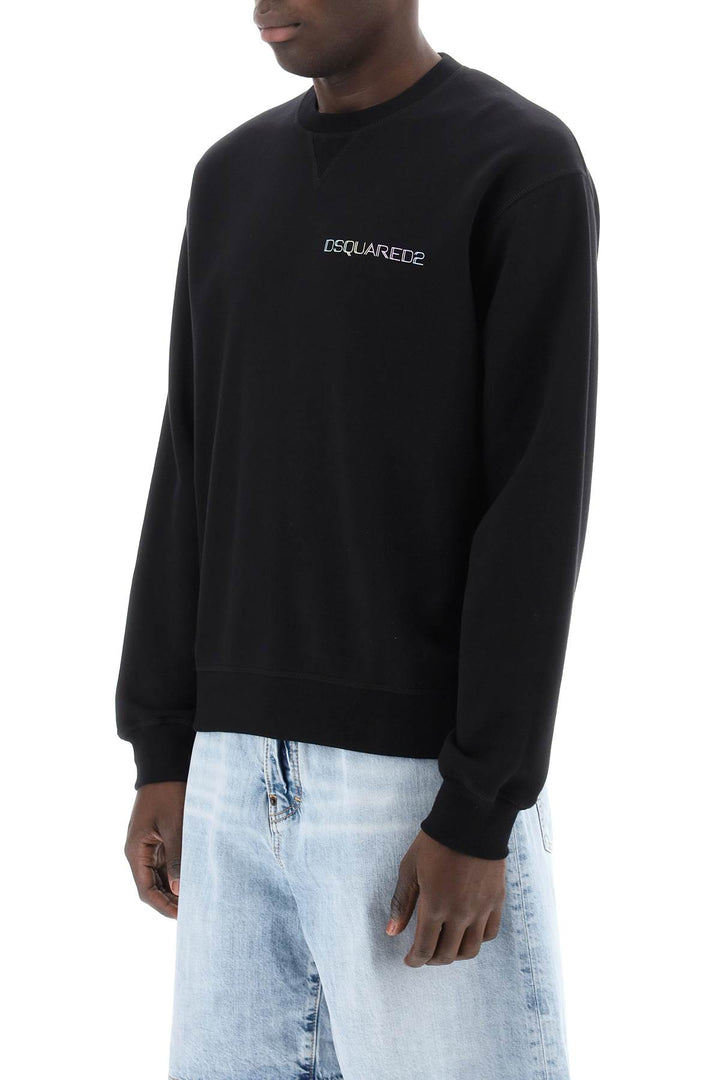 Dsquared2 Cool Fit Printed Sweatshirt   Black