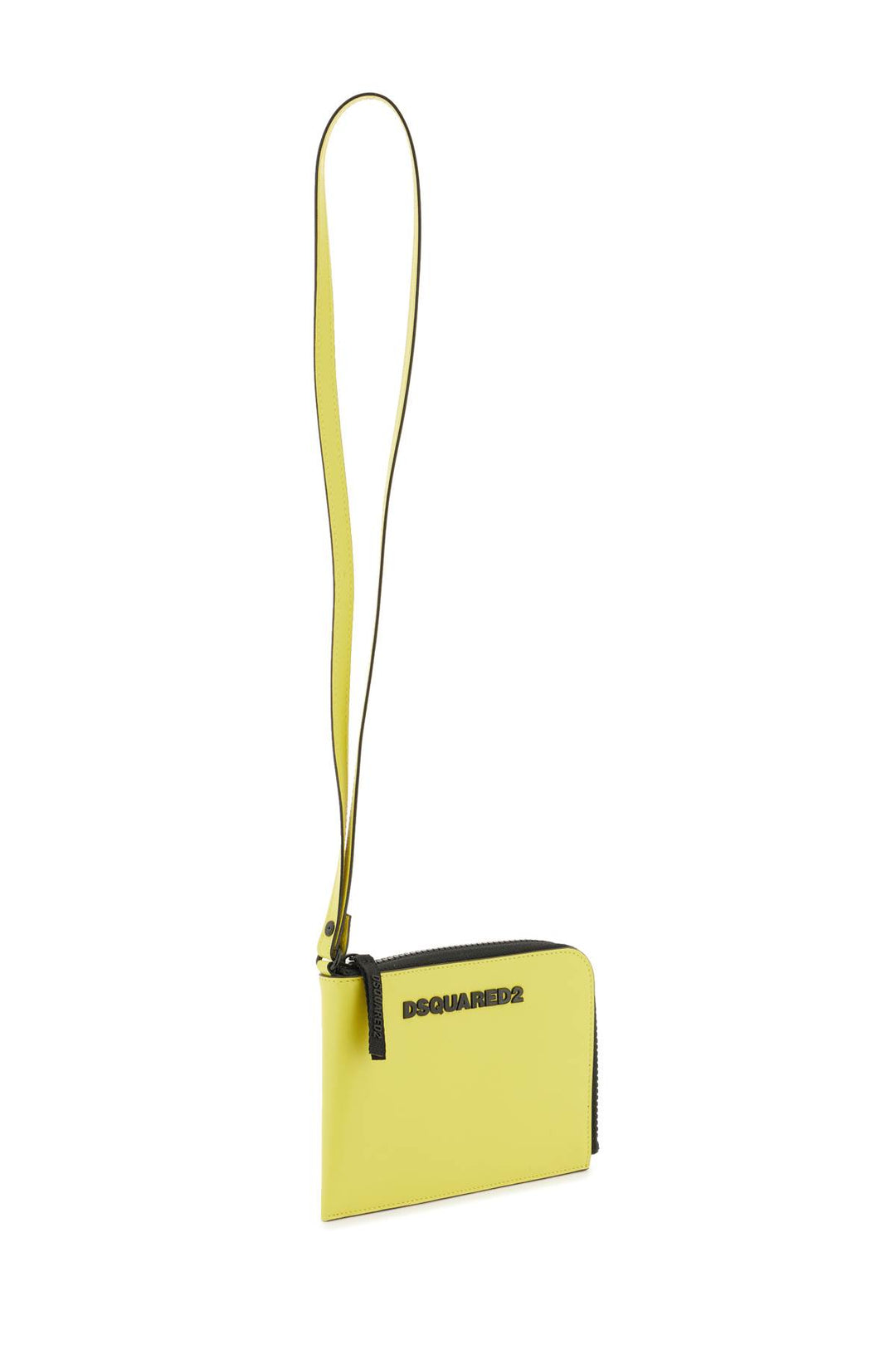 Dsquared2 Credit Card Pouch With Logo   Giallo