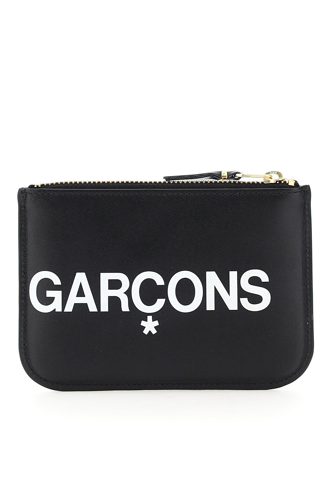 Comme Des Garcons Wallet Huge Logo Pouch   Nero