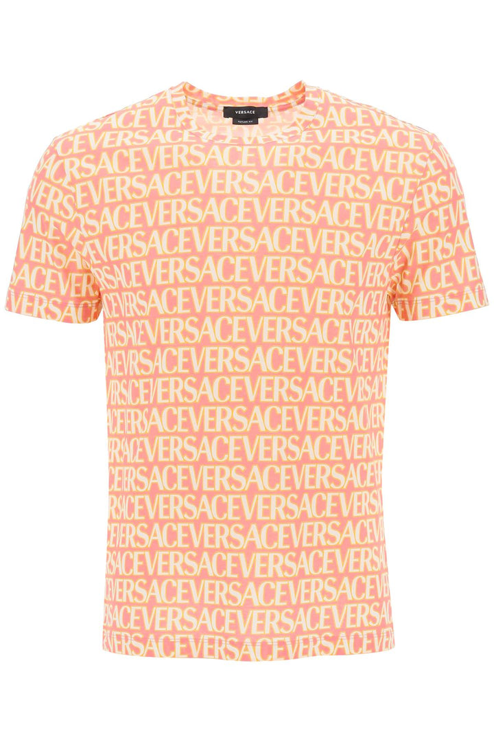 Versace Allover T Shirt   Bianco