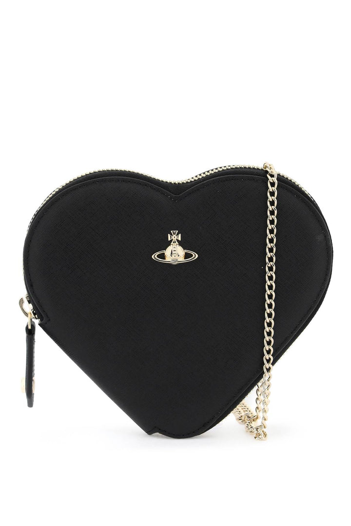 Vivienne Westwood Heart Shaped Crossbody Bag   Nero