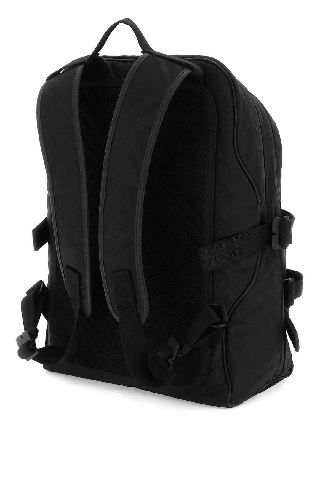 Burberry Ered Jacquard Backpack   Nero