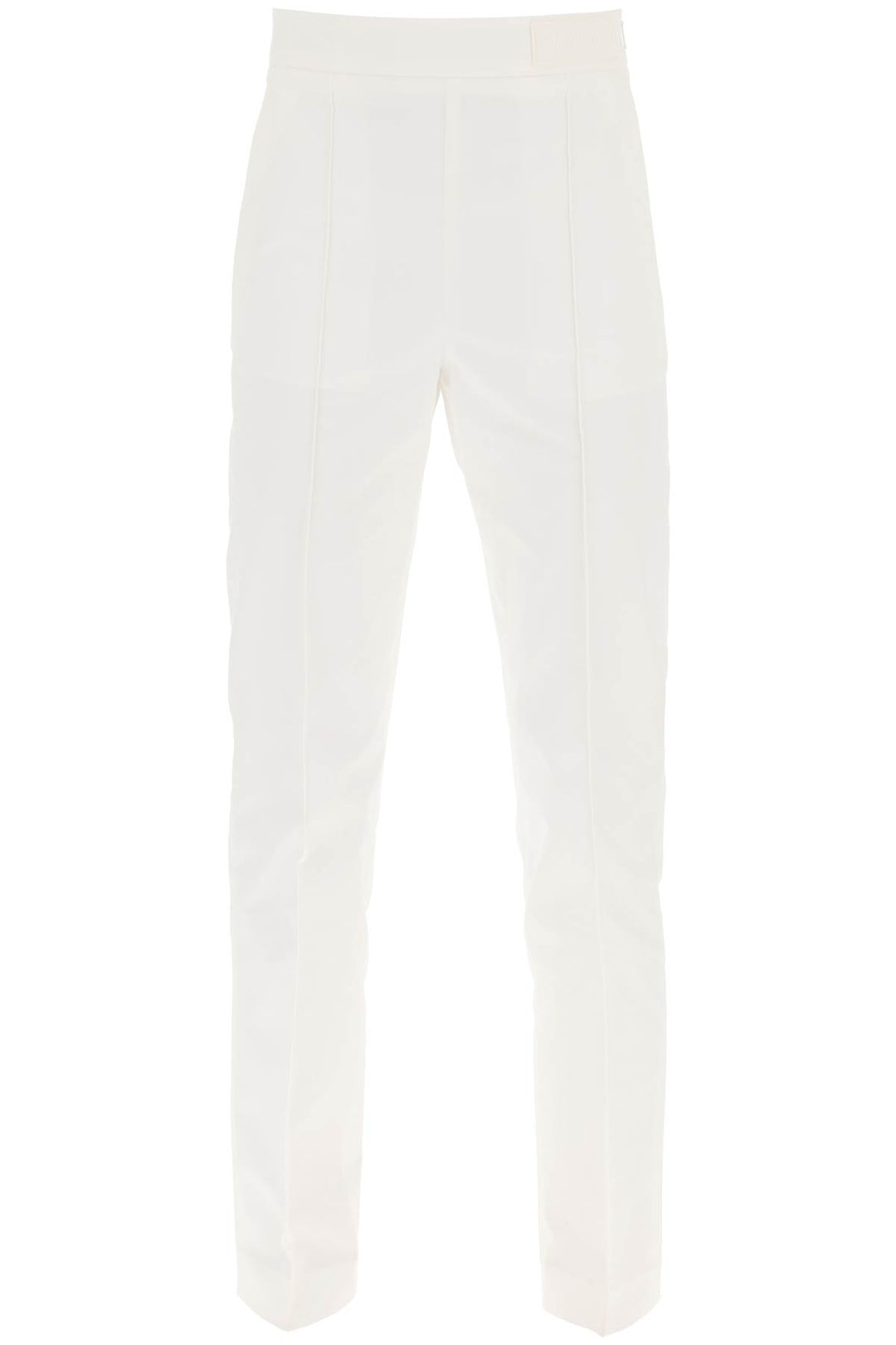Moncler Cotton Cigarette Pants   Bianco