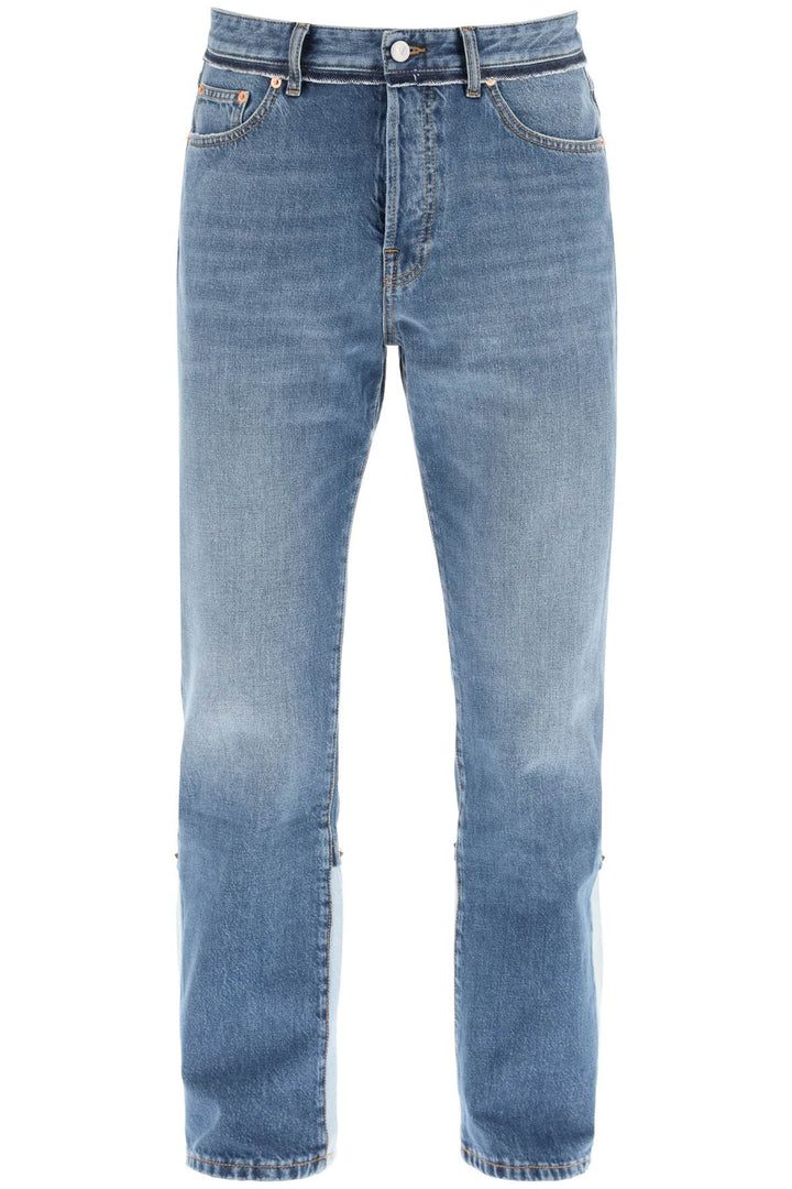 Valentino Regular Fit Rockstud Jeans   Blu