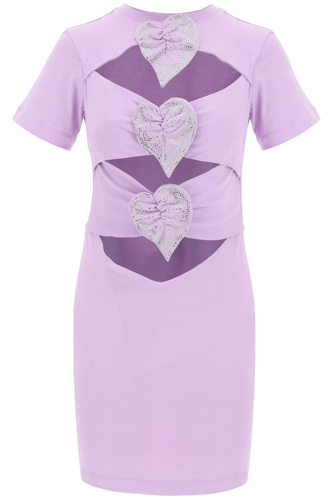 Giuseppe Di Morabito Mini Cut Out Dress With Applied Anthur   Viola