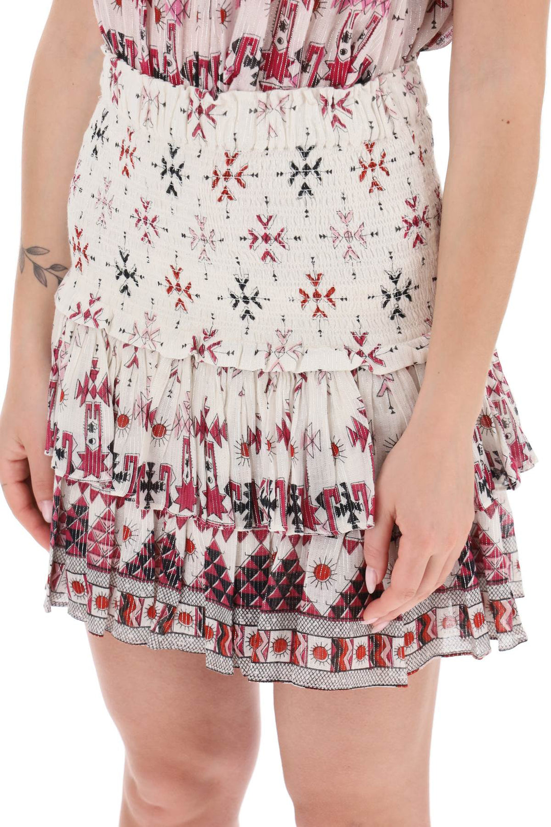 Isabel Marant Etoile 'Naomi' Mini Skirt   Bianco