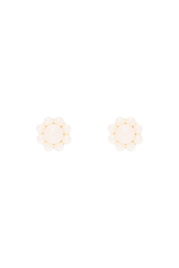 Simone Rocha Earrings With Pearls   Bianco