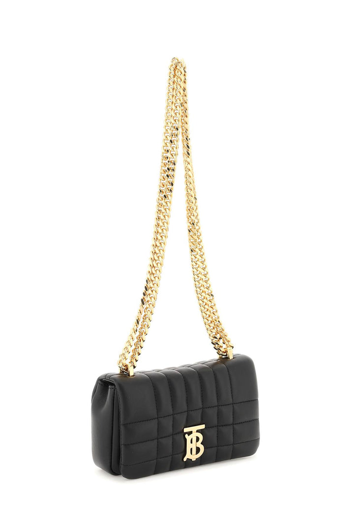 Burberry Quilted Leather Lola Mini Bag   Black