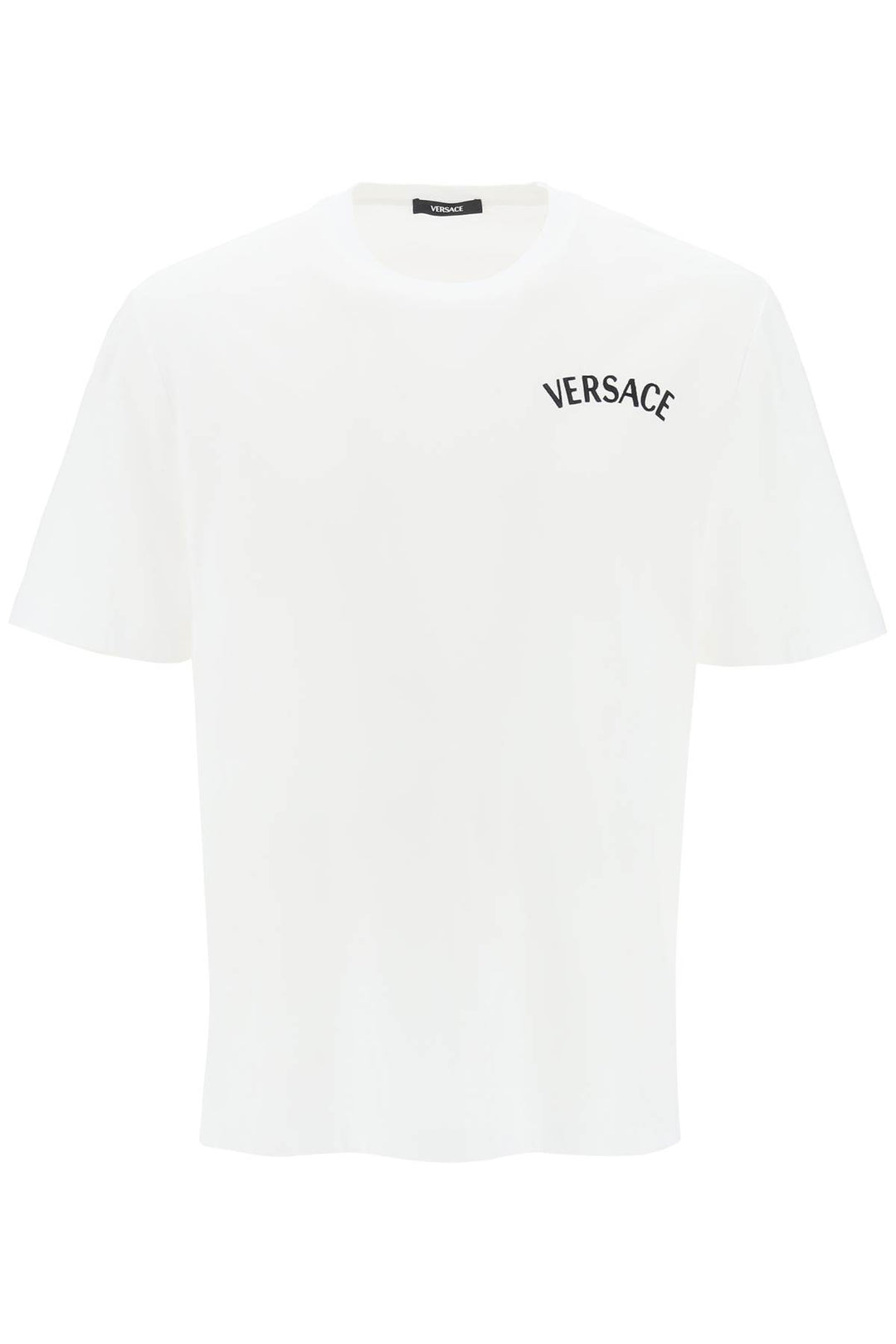 Versace Milano Stamp Crew Neck T Shirt   Bianco