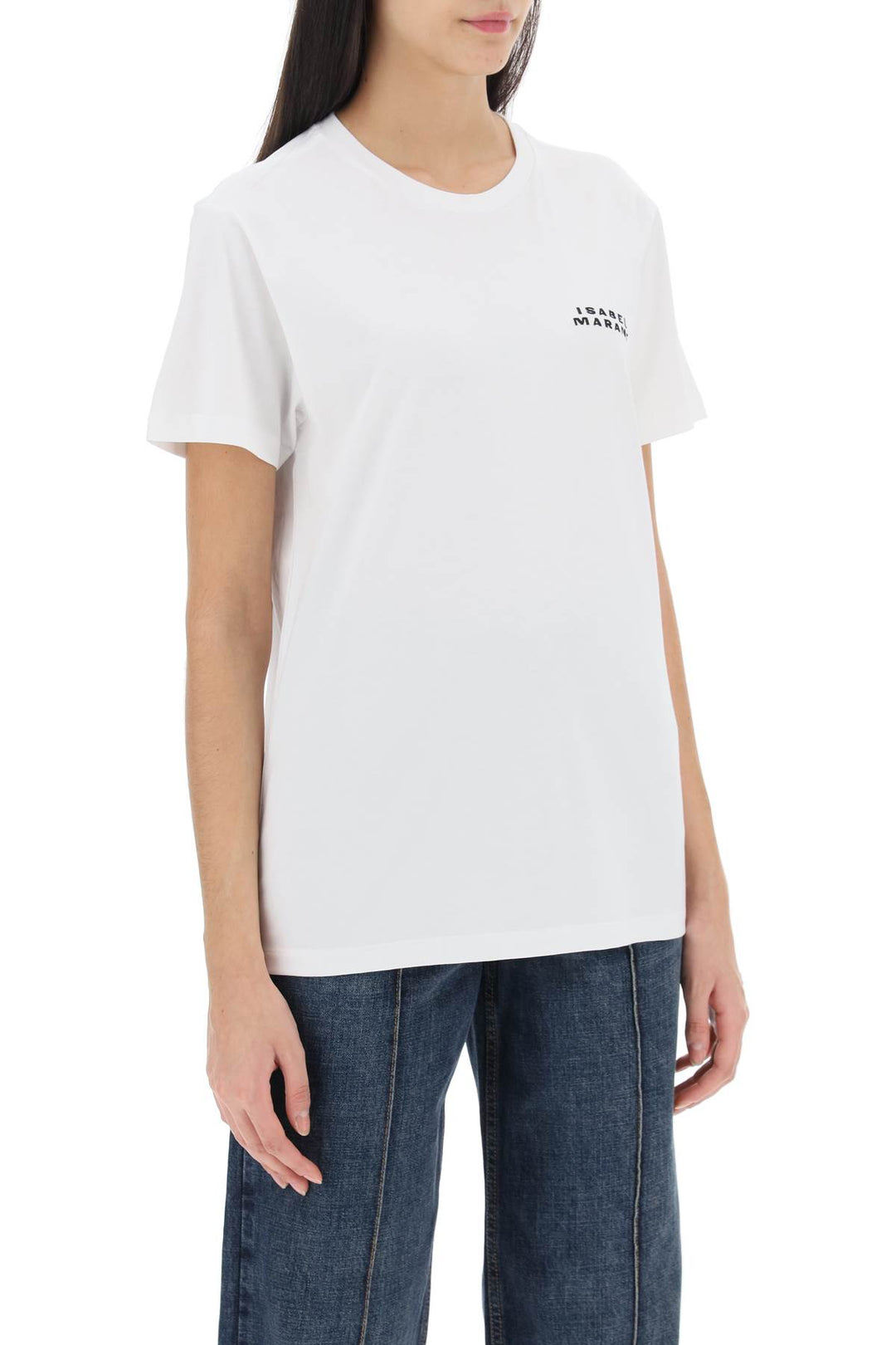Isabel Marant Vidal Crew Neck T Shirt   Bianco