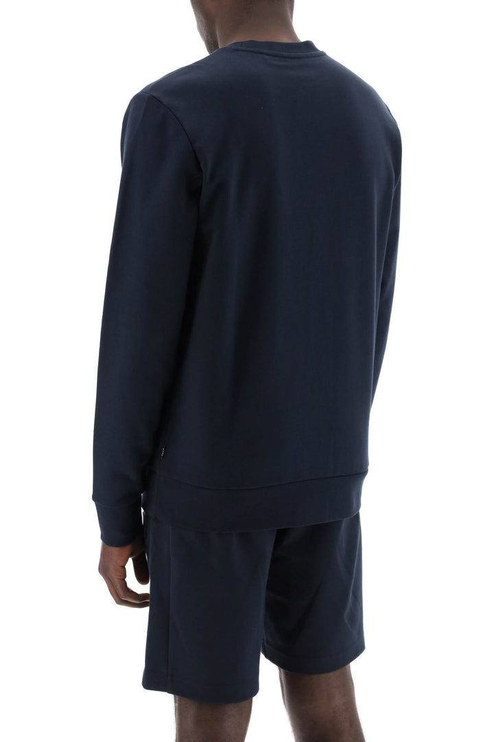 Boss French Terry Crewneck Sweatshirt   Blu