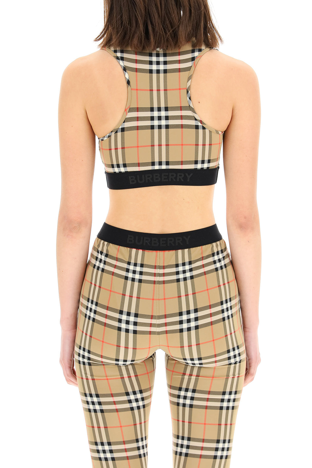Burberry Dalby Check Sport Top   Beige