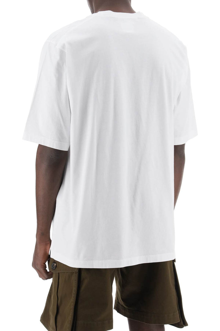 Dsquared2 Skater Fit Printed T Shirt   Bianco