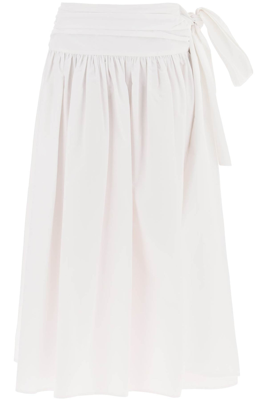 Magda Butrym Cotton Midi Skirt For Women   Bianco