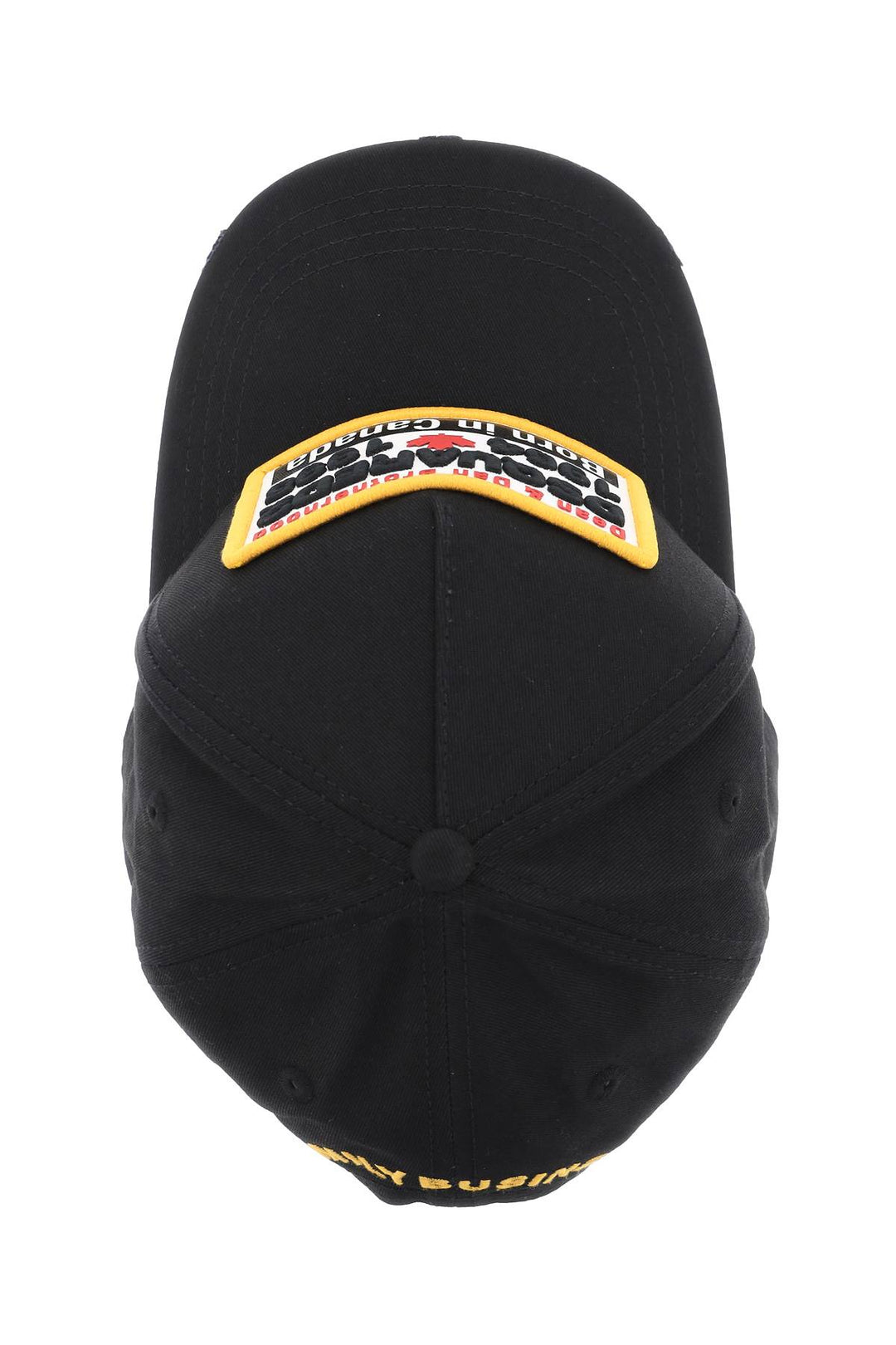 Dsquared2 Baseball Cap With Logoed Patch   Black