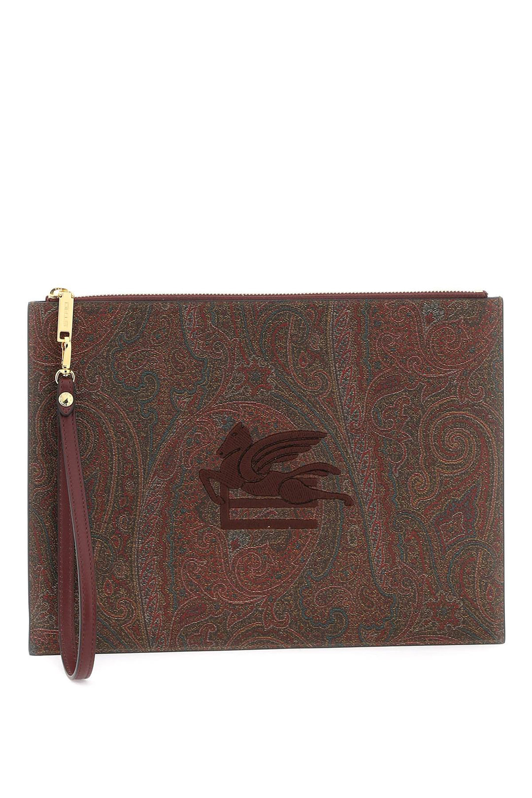 Etro Paisley Pouch With Embroidery   Red