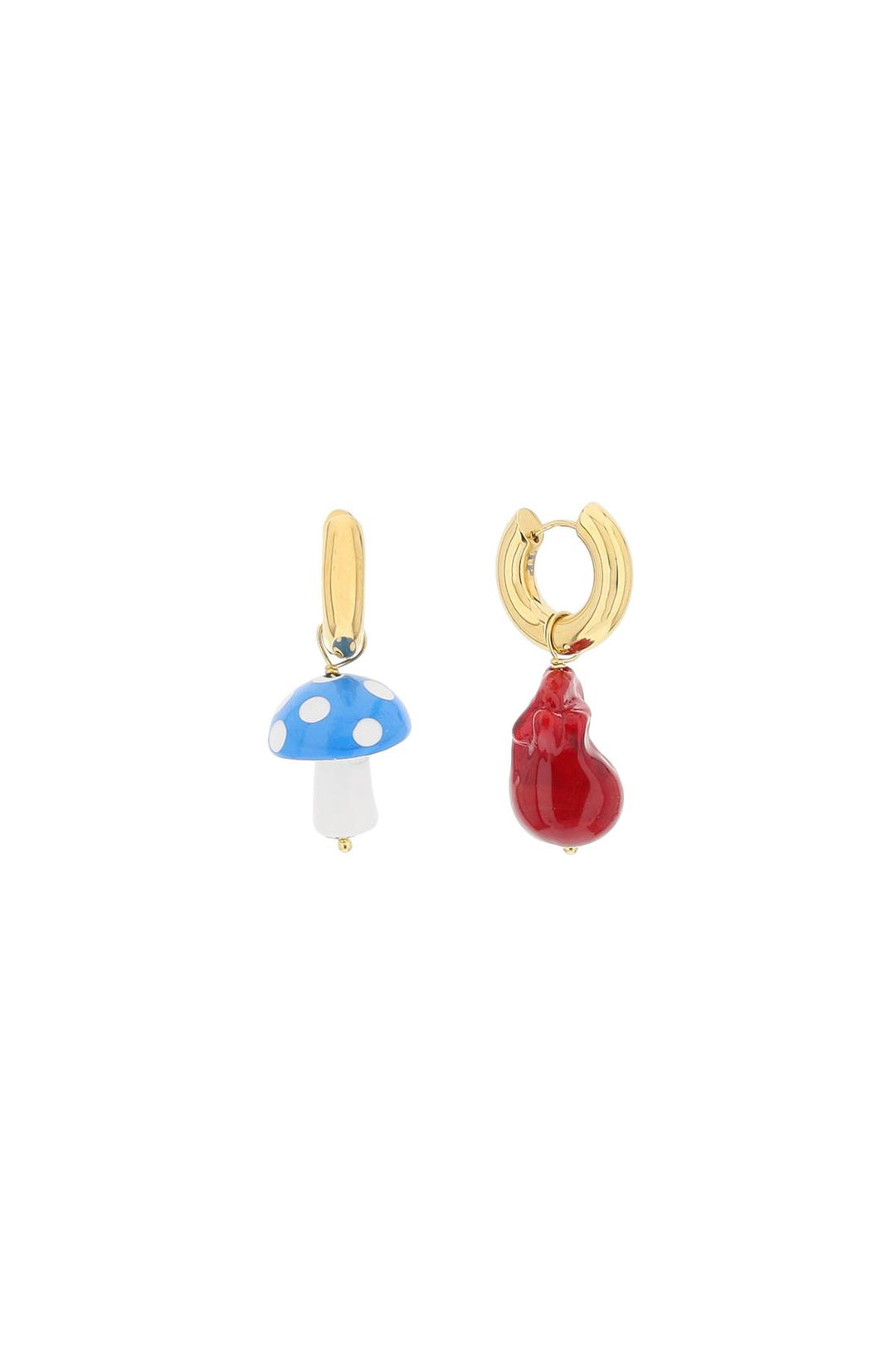 Timeless Pearly Earrings With Charms   Multicolor