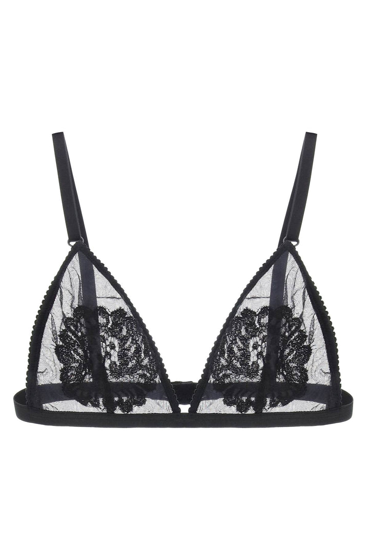 Dolce & Gabbana Soft Cup Triangle Bra For Women   Nero
