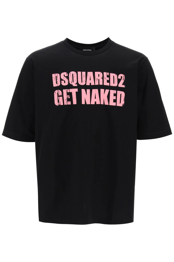 Dsquared2 Skater Fit Printed T Shirt   Nero