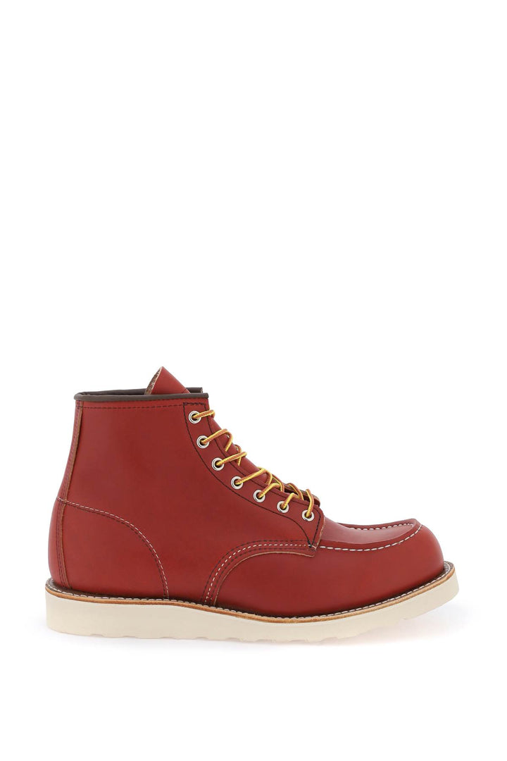 Red Wing Shoes Classic Moc Ankle Boots   Rosso