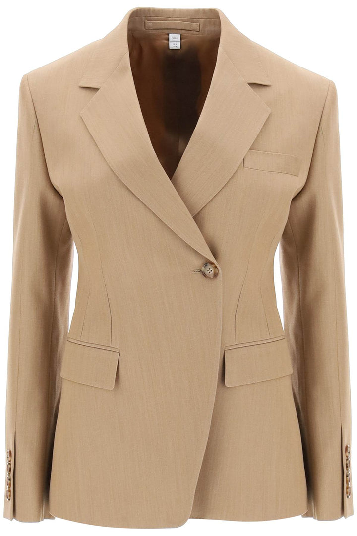 Burberry Claudete Double Breasted Jacket   Beige