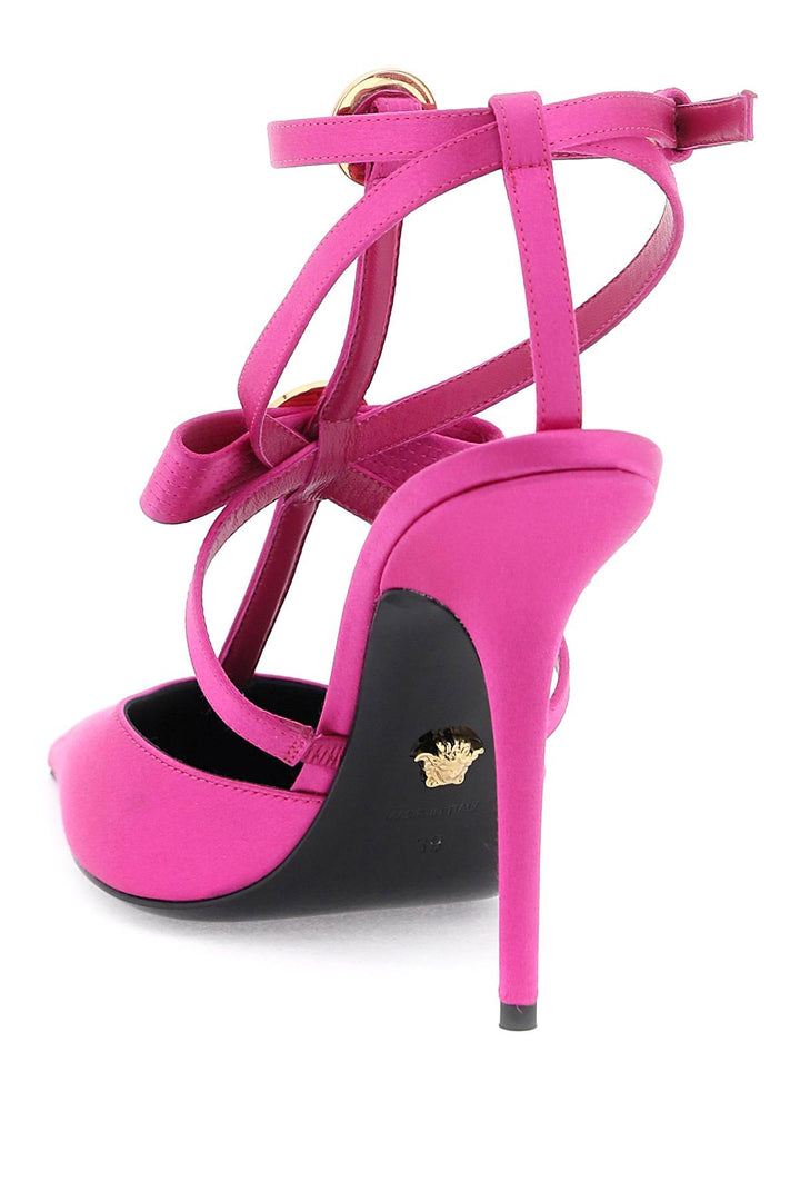 Versace Pumps With Gianni Ribbon Bows   Fuxia