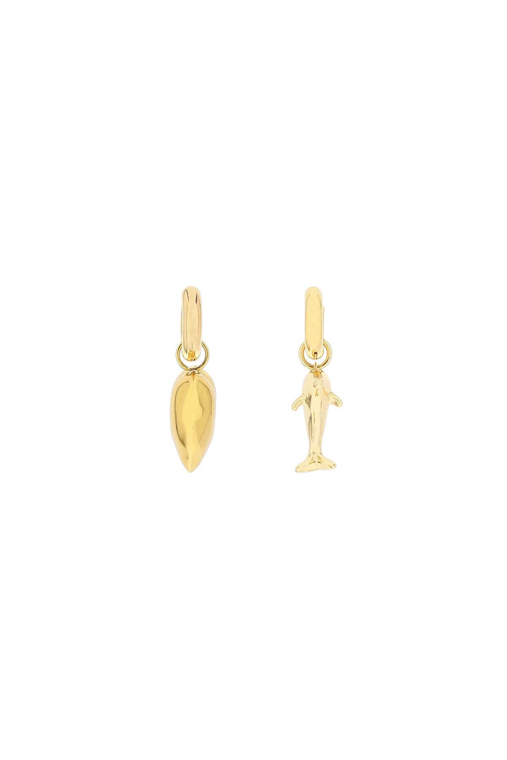 Timeless Pearly Earrings With Charms   Oro