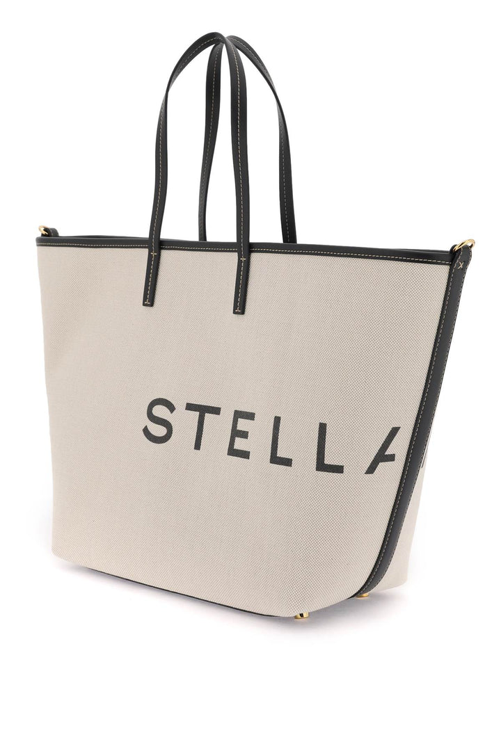 Stella Mc Cartney Organic Cotton Canvas Tote Bag   Beige