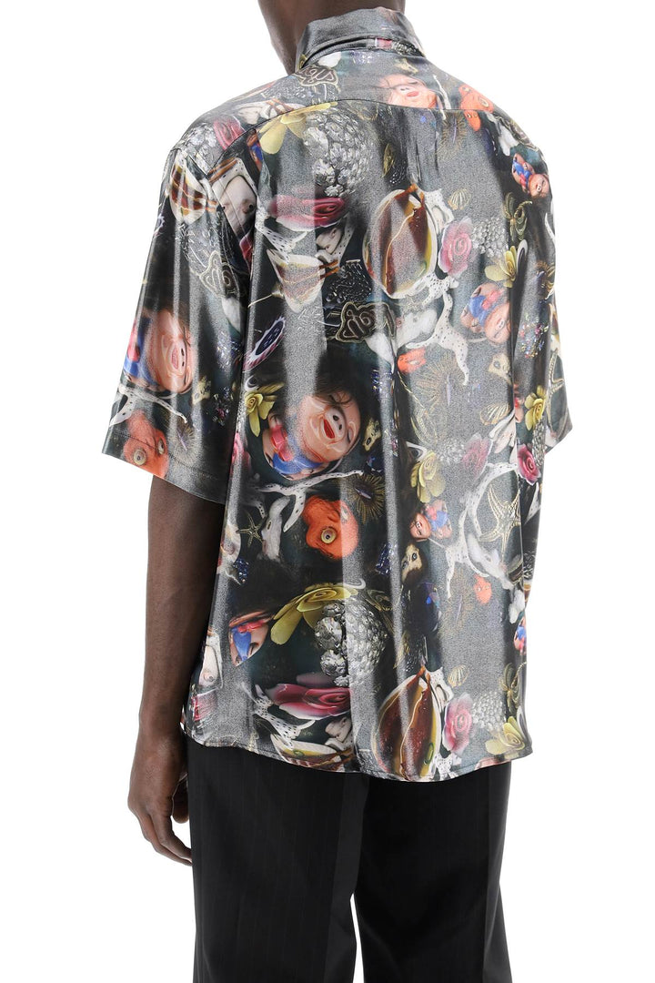 Acne Studios Short Sleeved Shirt With Print For B. Sund   Multicolor