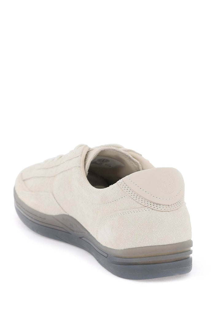 Stone Island Suede Leather Rock Sneakers For   Neutro