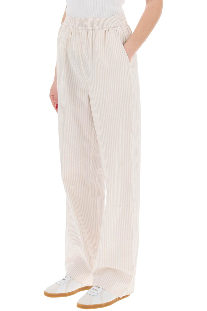 Skall Studio Replace With Double Quoteorganic Cotton Striped Claudia Pantsreplace With Double Quote   Beige