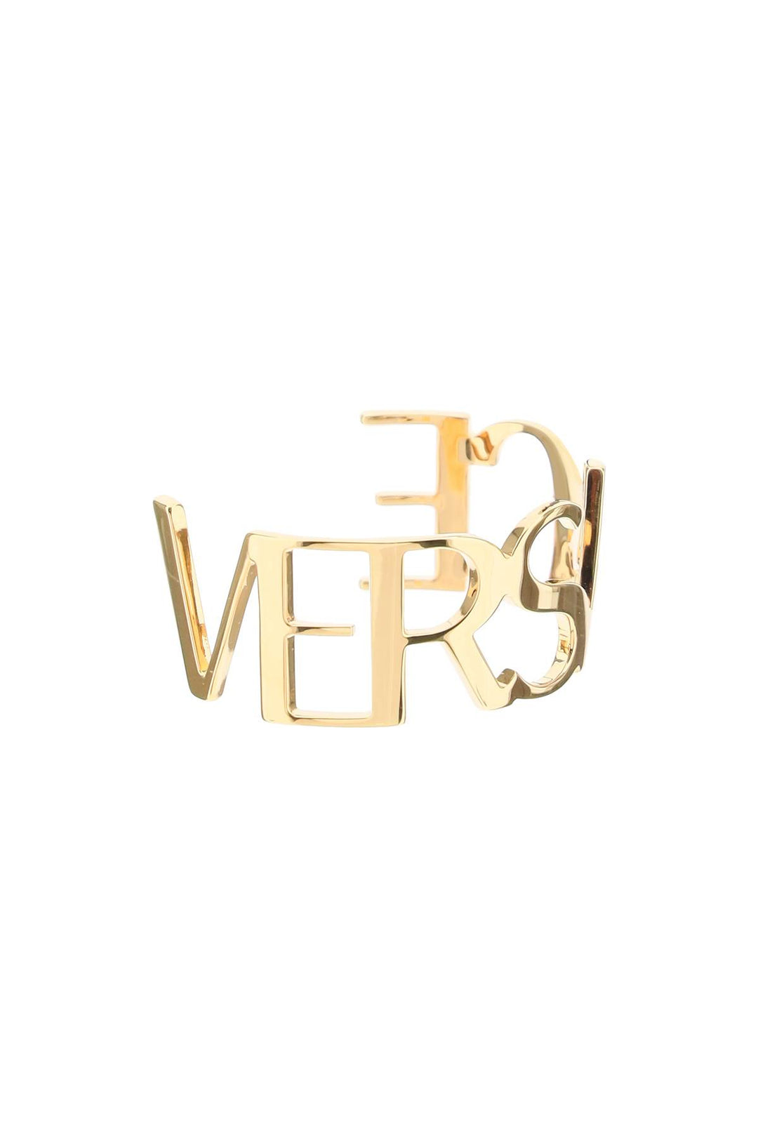 Versace Stiff Logoed Bracelet   Oro