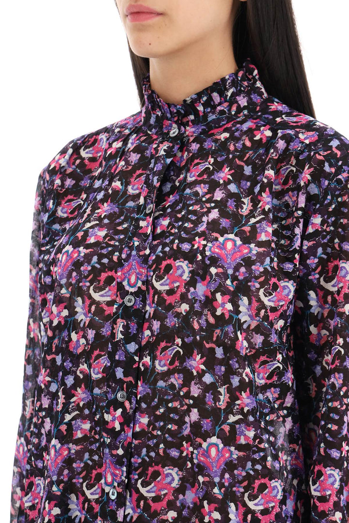 Isabel Marant Etoile Organic Cotton 'Gamble' Shirt   Multicolor