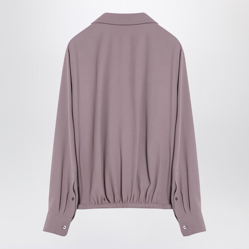 Dries Van Noten viscose blend drawstring shirt