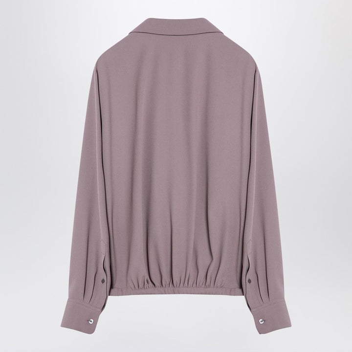 Dries Van Noten viscose blend drawstring shirt