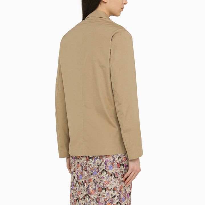 Dries Van Noten double-breasted cotton jacket