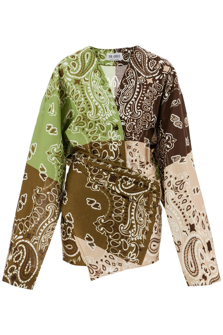 The Attico Kimono Style Mini Dress   Multicolor