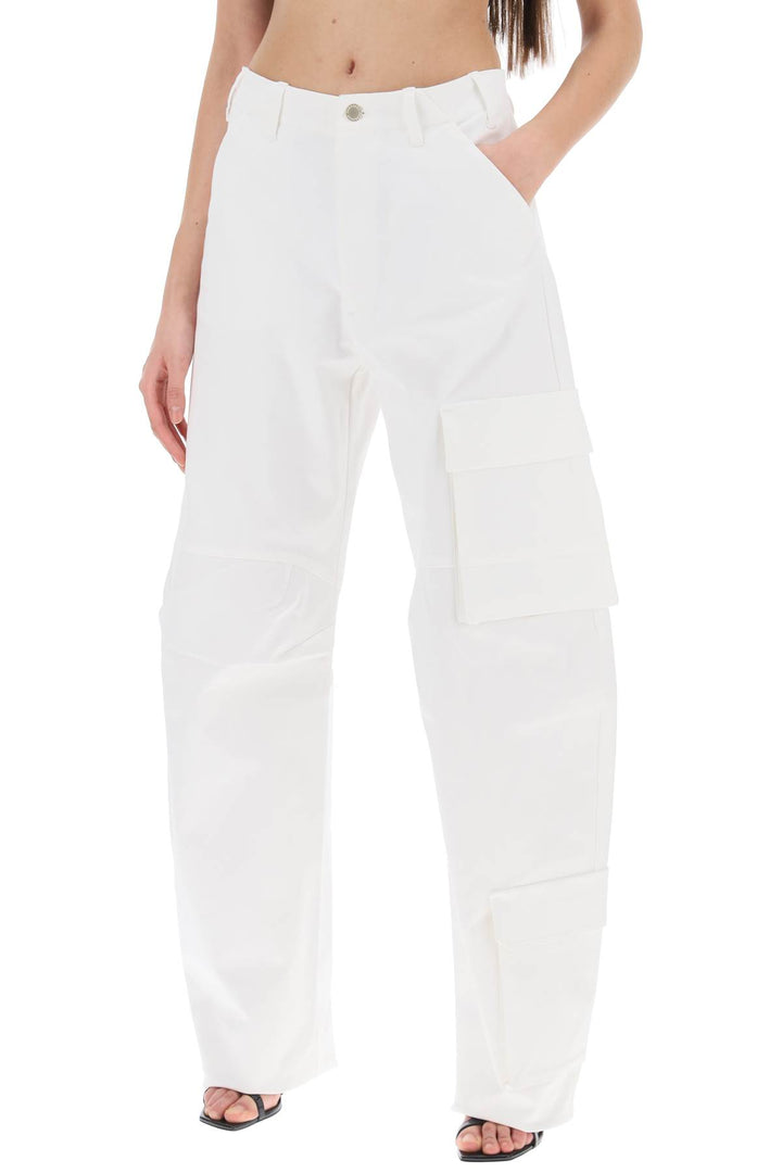 Darkpark Rose Cargo Pants   Bianco