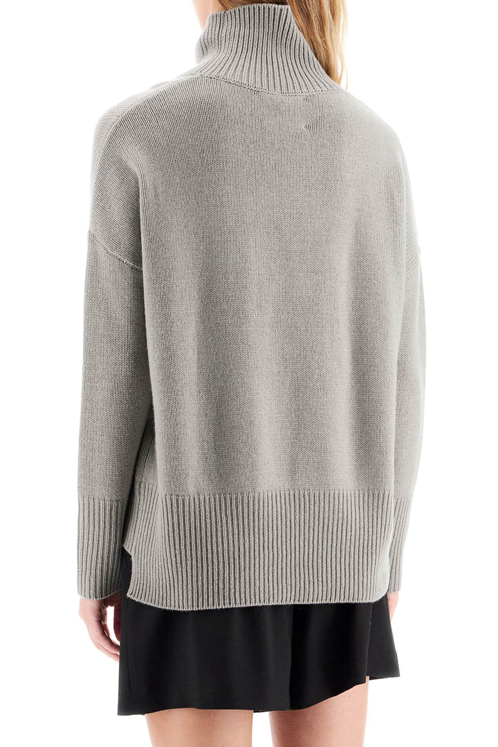 Lisa Yang High Necked Heidi Pullover Sweater   Grey