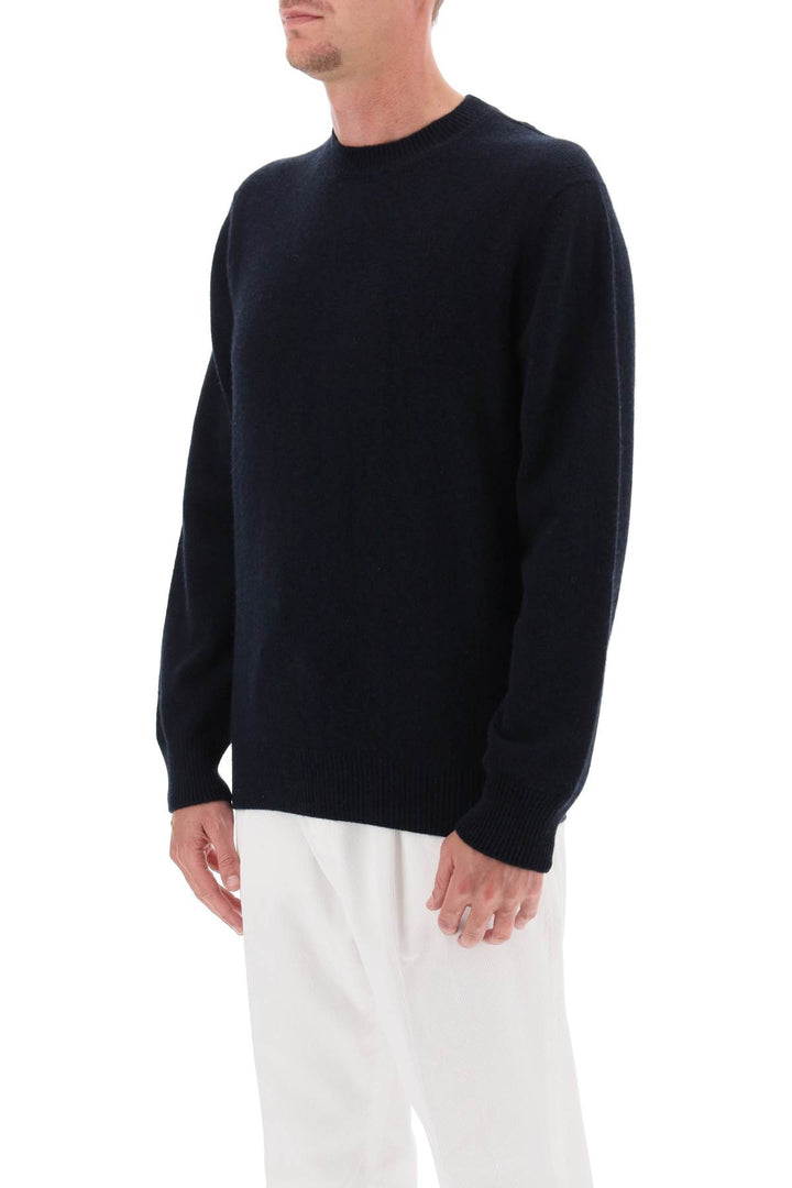 Agnona Crew Neck Sweater In Cashmere   Blu