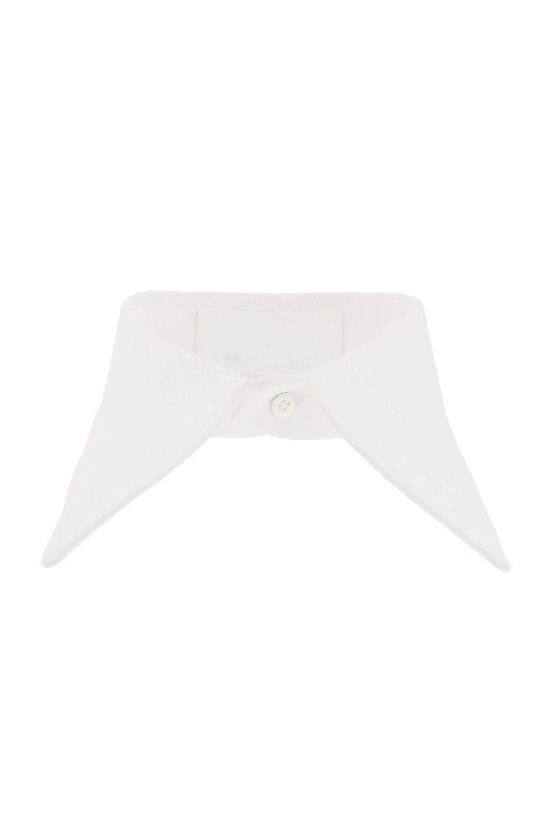 Maison Margiela Cotton Collar For Shirts   Bianco