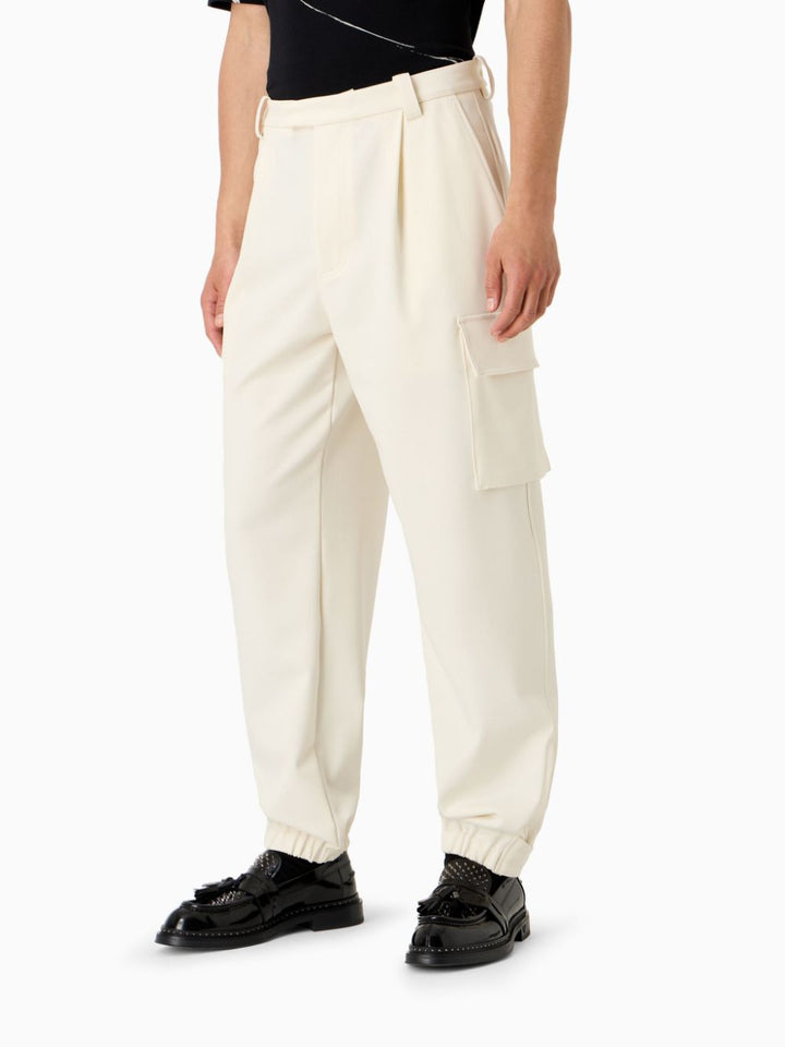 E.Armani Exclusive Pre Trousers White