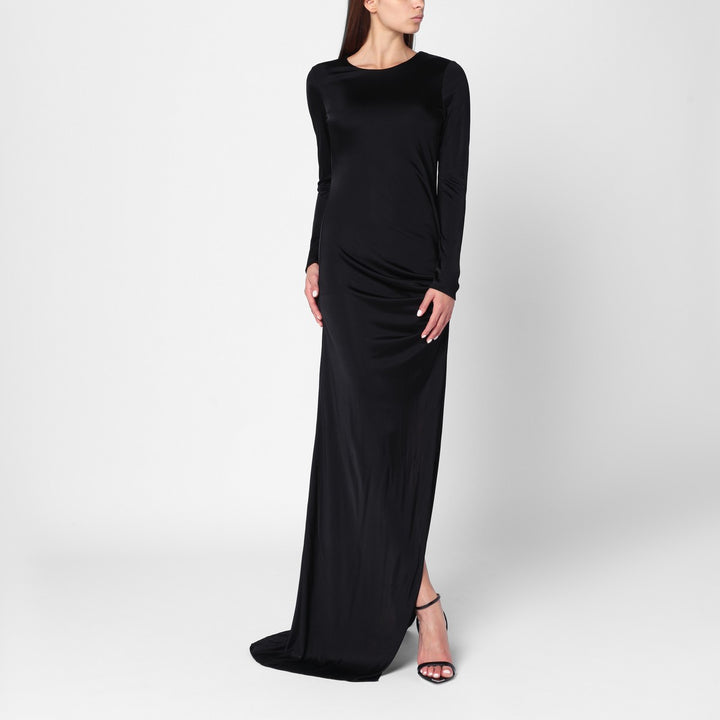 Giuseppe di Morabito Long dress with brooch detail