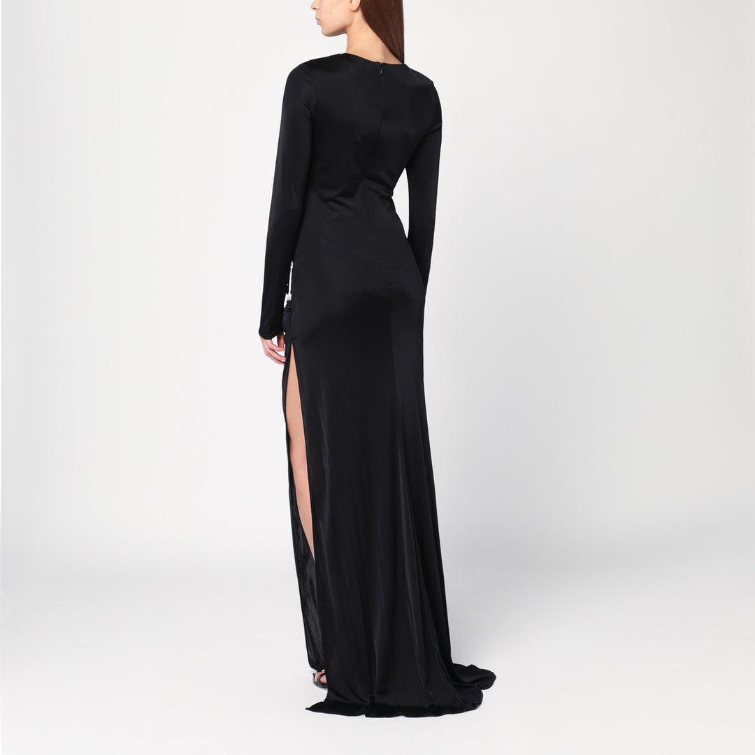 Giuseppe di Morabito Long dress with brooch detail