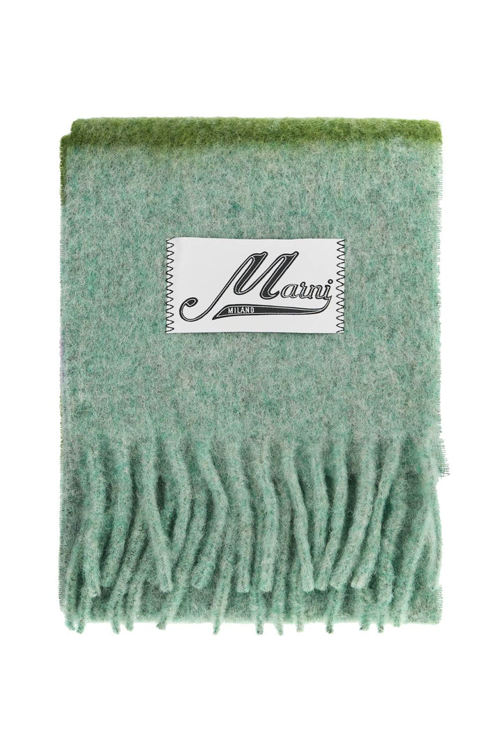 Marni Mohair Scarf For Stylish   Green
