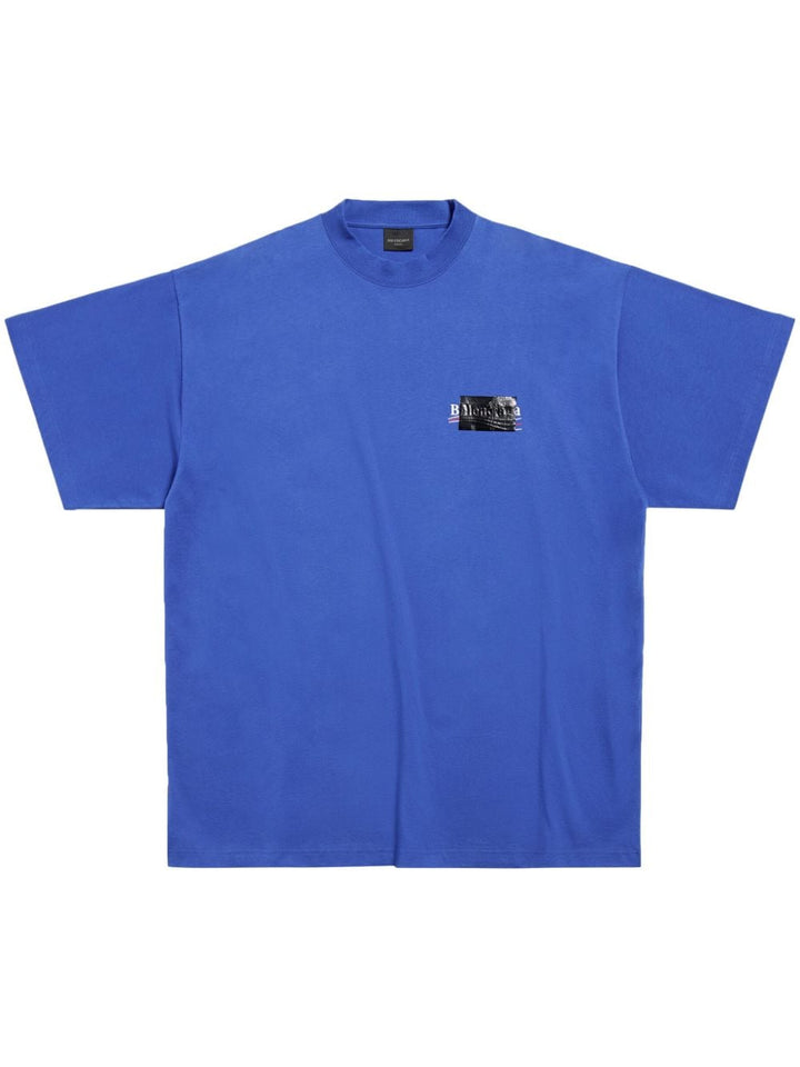 Balenciaga T Shirts And Polos Blue