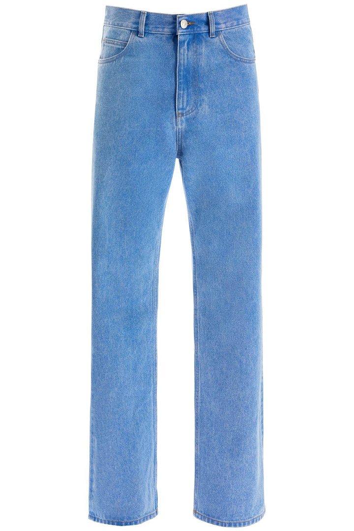 Marni Straight Leg Organic Denim Jeans   Blue