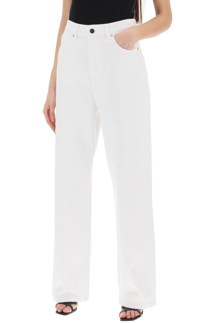 Wardrobe.Nyc Low Waisted Loose Fit Jeans   Bianco